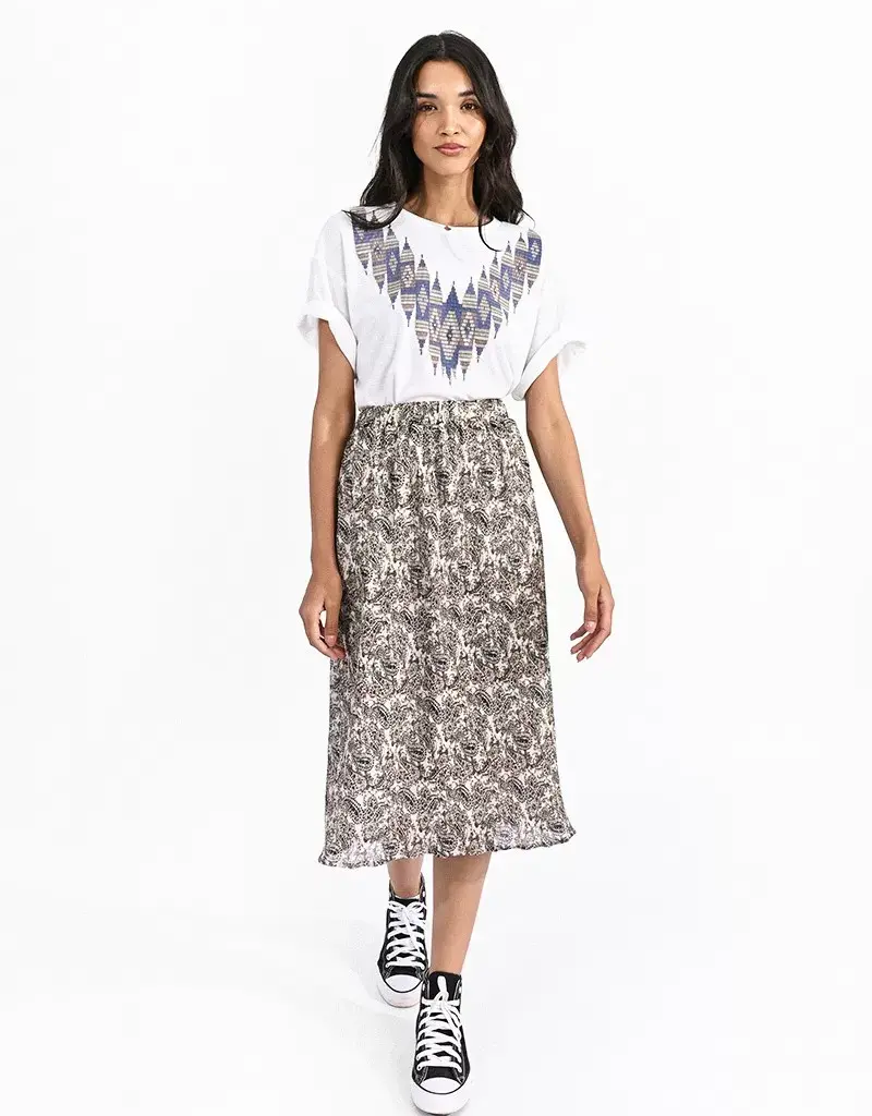 Molly Bracken Este Printed Midi Skirt (FINAL SALE)