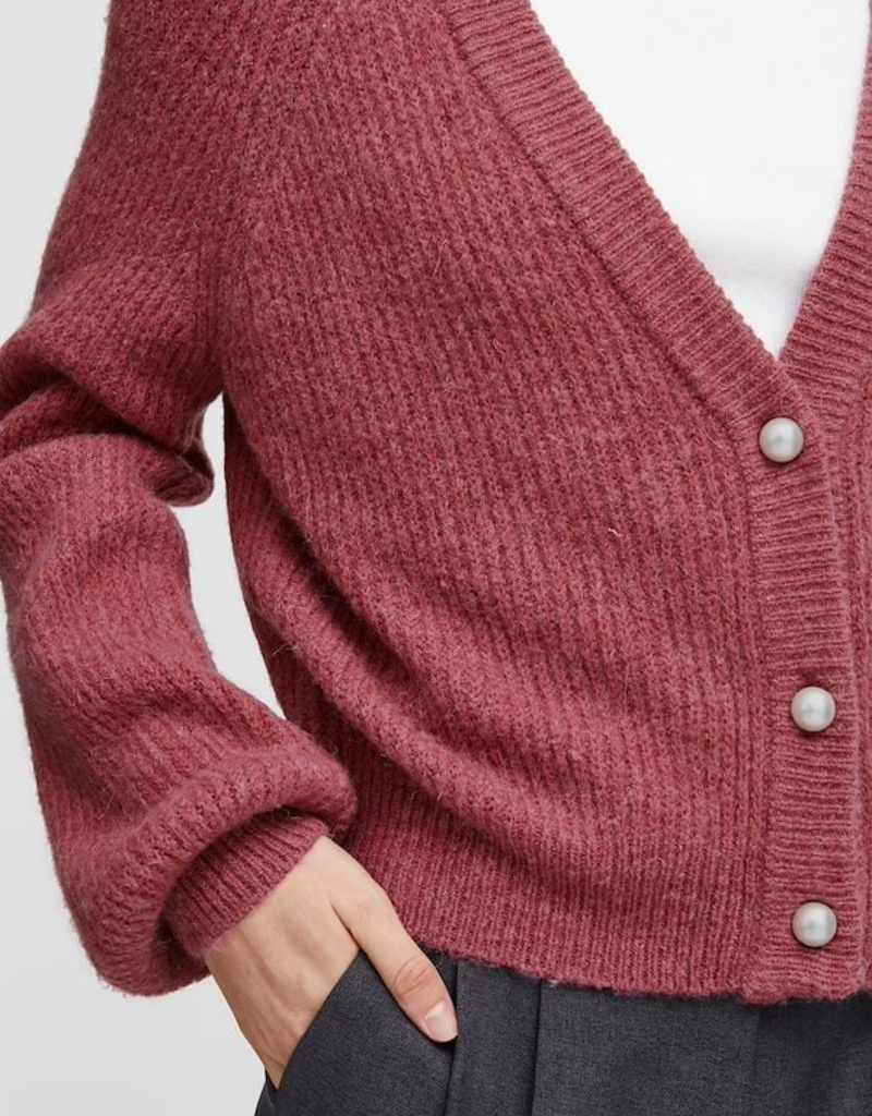ICHI Marin Pearl Button Knit Cardigan (FINAL SALE)