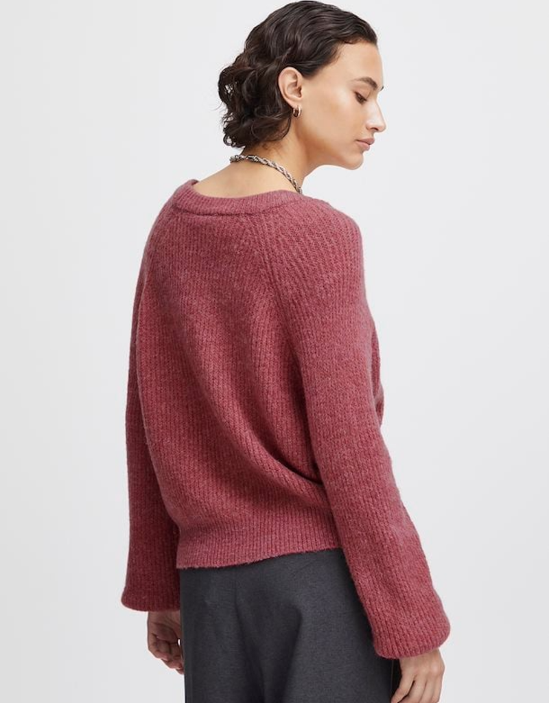 ICHI Marin Pearl Button Knit Cardigan (FINAL SALE)