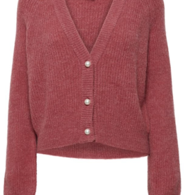 ICHI Marin Pearl Button Knit Cardigan **Only One Left - XXL**