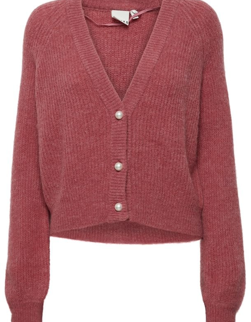 ICHI Marin Pearl Button Knit Cardigan (FINAL SALE)