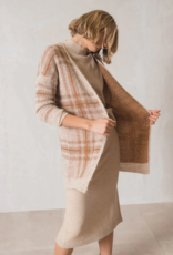 Indi and Cold Petra Plaid Knit Cardigan