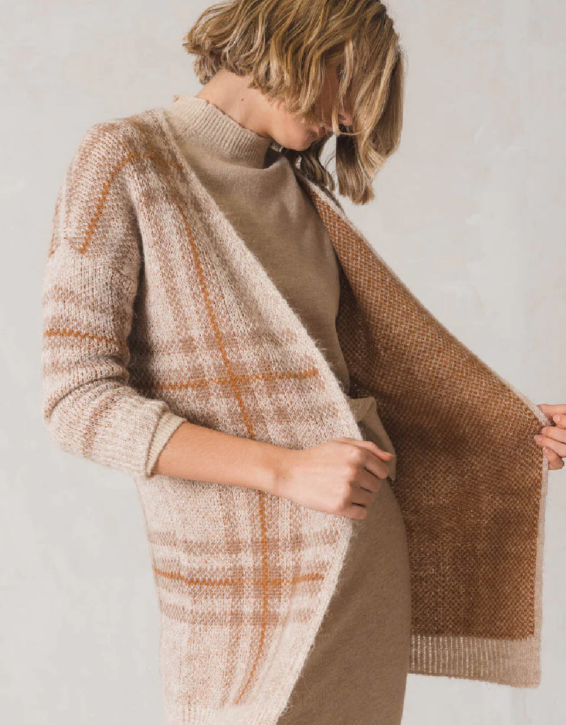 Indi and Cold Petra Plaid Knit Cardigan (FINAL SALE)