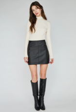 Gentle Fawn Nicola Leatherette Mini Skirt