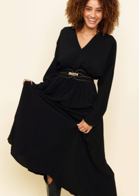 Louizon Alhambra Crepe Dress with Waist Detail
