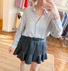 Molly Bracken Sally Faux Leather Skort *Only One Left - Small*