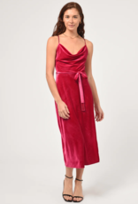 Adelyn Rae Zana Velvet Cowl Neck Slip Dress (FINAL SALE)