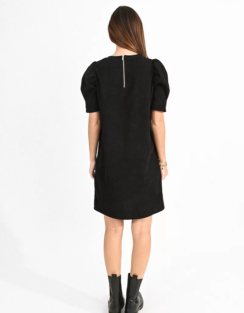 Molly Bracken Dion Puff Sleeve Corduroy Mini Dress (FINAL SALE)