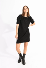 Molly Bracken Dion Puff Sleeve Corduroy Mini Dress (FINAL SALE)