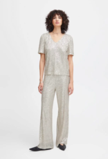 ICHI Fauci Sequin T-Shirt Silver (FINAL SALE)