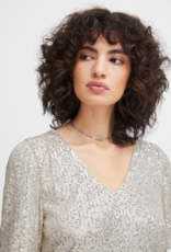 ICHI Fauci Sequin T-Shirt Silver (FINAL SALE)