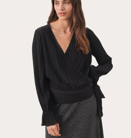 Part Two Danine Plisse Wrap Blouse