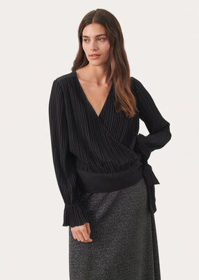 Part Two Danine Plisse Wrap Blouse
