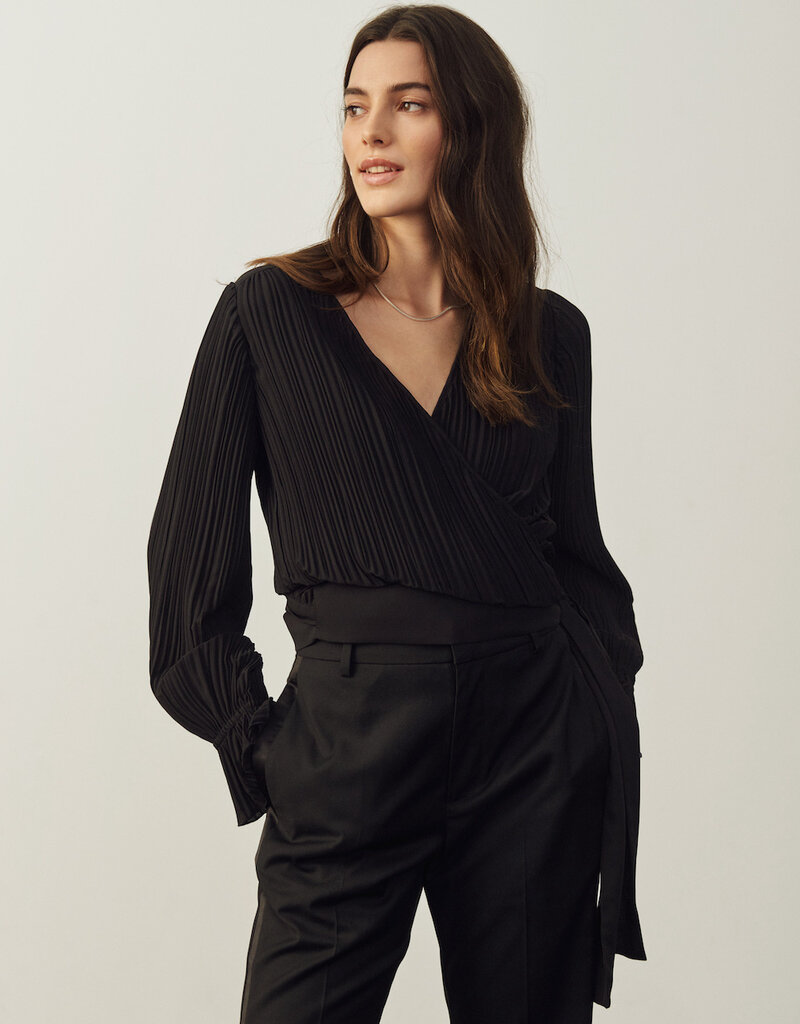 Part Two Danine Plisse Wrap Blouse (FINAL SALE)