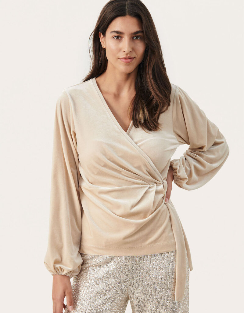 Part Two Dania Velvet Wrap Blouse (FINAL SALE)