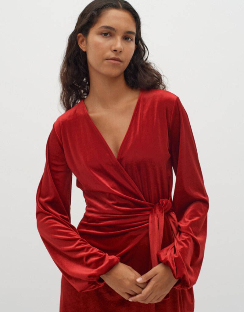 InWear Goriel Velvet Wrap Dress (FINAL SALE)