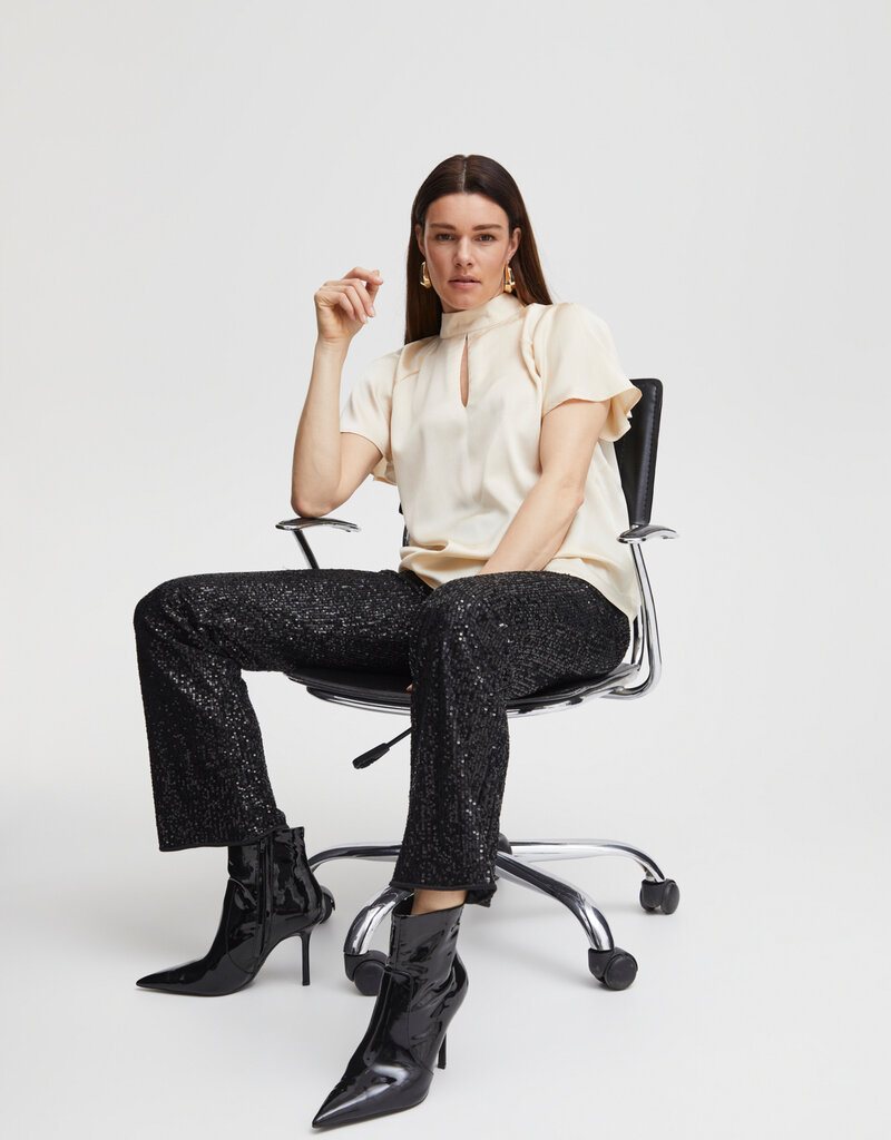 B.Young Solia Sequin High Waist Pant