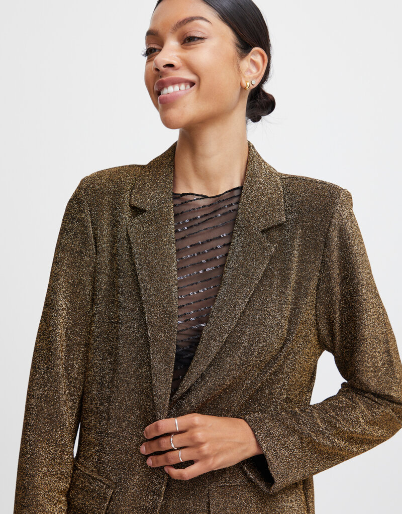 B.Young Tacha Metallic Blazer (FINAL SALE)
