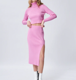 John and Jenn Frederic Ribbed Knit Midi Skirt