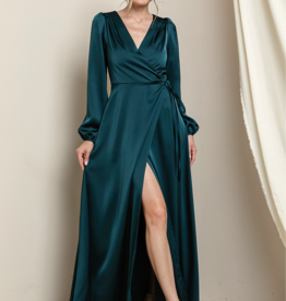 Soieblu Lesa Long Sleeve Satin Maxi *More Colours*