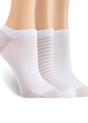 Lemon Ribbed No Show Sock (3 Pack)