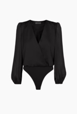 Adelyn Rae Andaz Pleated Organza Surplise Bodysuit (FINAL SALE)