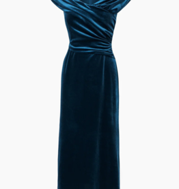 Adelyn Rae Audrey Off-The-Shoulder Velvet Midi Dress *Large & XXL*