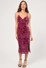 Adelyn Rae Prima Velvet Burnout Slip Dress (FINAL SALE)