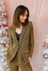 B.Young Tacha Metallic Blazer (FINAL SALE)