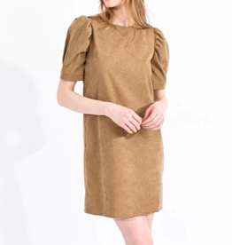 Molly Bracken Dion Puff Sleeve Corduroy Mini Dress *XS & Small Left*