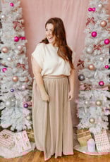 Molly Bracken Jewel Metallic Plisse Skirt (FINAL SALE)