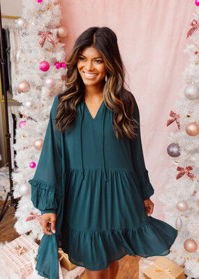 Molly Bracken Enid Long Sleeve Mini Dress *Only One Left - XS*