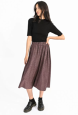 Molly Bracken Juno Metallic Midi Skirt (FINAL SALE)