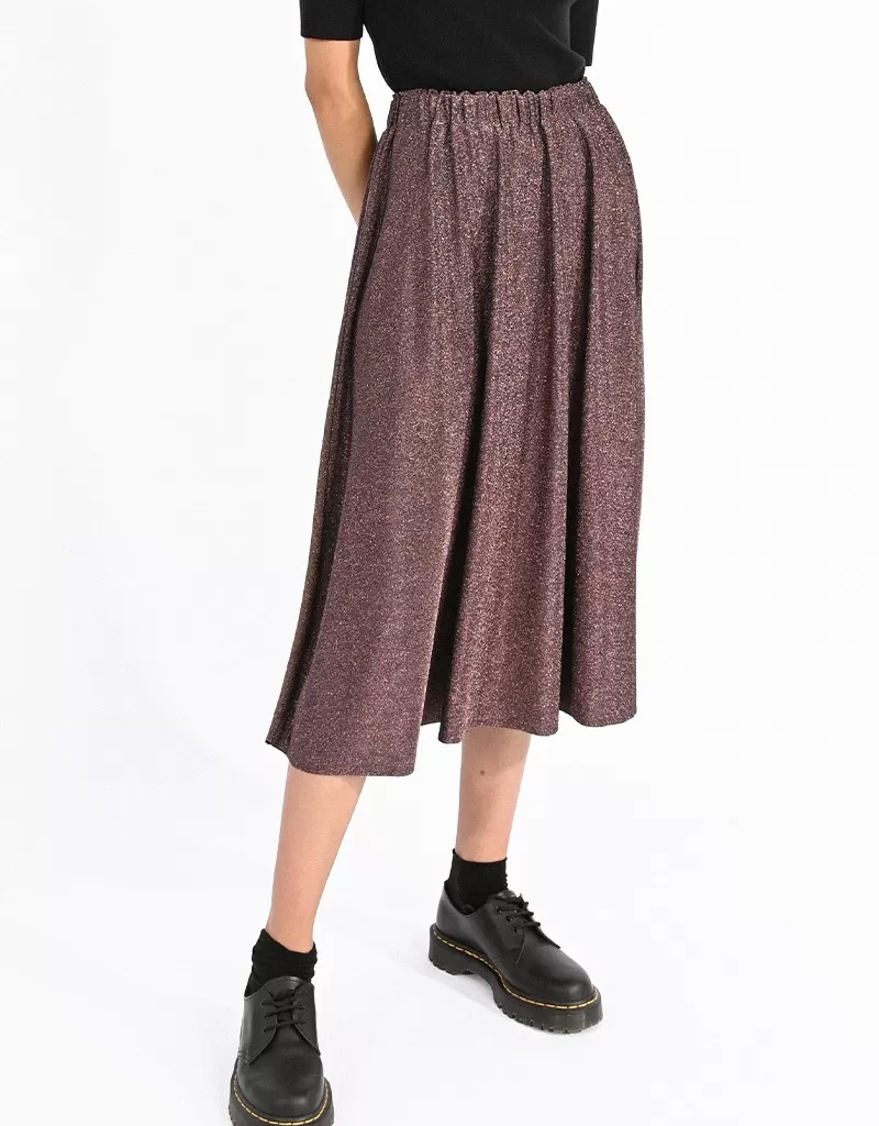 Molly Bracken Juno Metallic Midi Skirt (FINAL SALE)