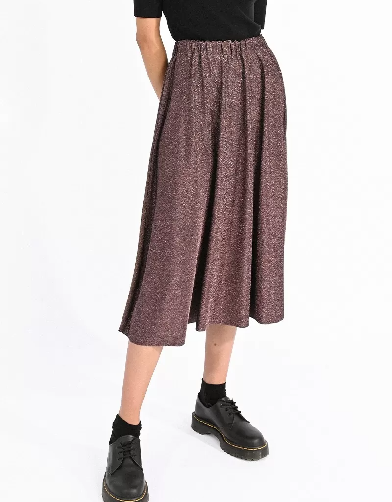 Molly Bracken Juno Metallic Midi Skirt