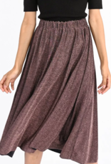 Molly Bracken Juno Metallic Midi Skirt (FINAL SALE)