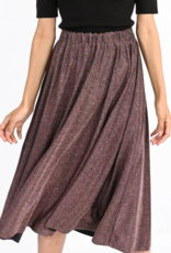 Molly Bracken Juno Metallic Midi Skirt