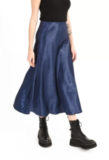 Molly Bracken Tula A-Line Satin Midi Skirt