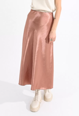 Molly Bracken Tula A-Line Satin Midi Skirt