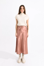 Molly Bracken Tula A-Line Satin Midi Skirt (FINAL SALE)