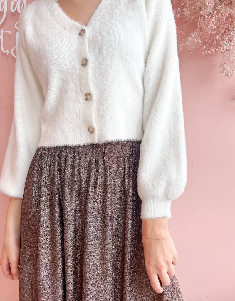 Molly Bracken Juno Metallic Midi Skirt (FINAL SALE)