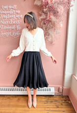 Molly Bracken Juno Metallic Midi Skirt (FINAL SALE)