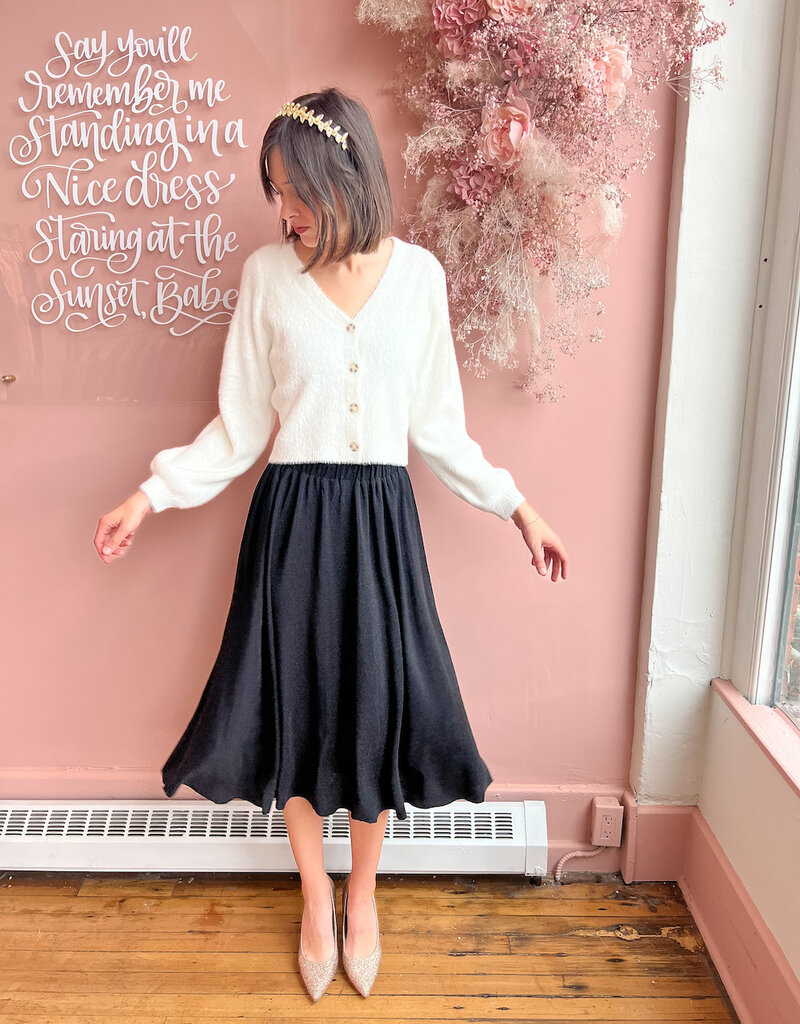 Molly Bracken Juno Metallic Midi Skirt (FINAL SALE)