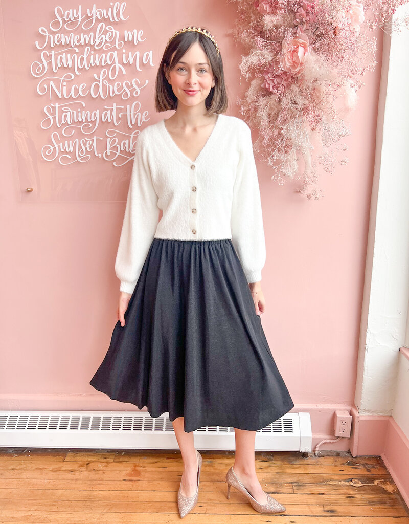 Molly Bracken Juno Metallic Midi Skirt (FINAL SALE)