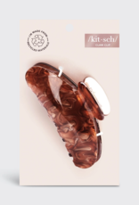 Brunette the Label Marble Claw Clip