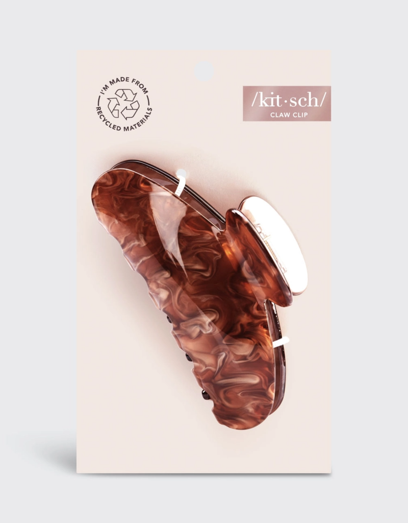 Brunette the Label Marble Claw Clip