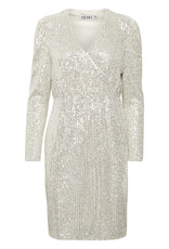 ICHI Fauci Surplice Sequin Dress