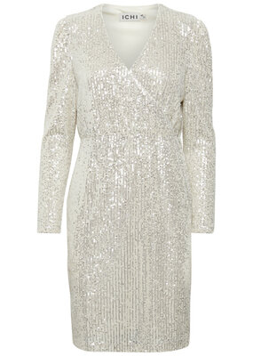 ICHI Fauci Sequin Surplice Dress