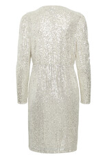 ICHI Fauci Surplice Sequin Dress