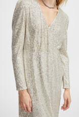ICHI Fauci Surplice Sequin Dress